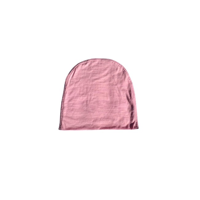 Caciula Beanie roz deschis marime unica in doua straturi cu lana
