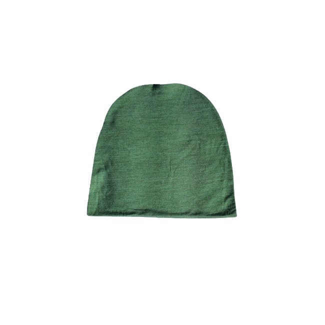 Caciula Beanie verde marime unica in doua straturi cu lana
