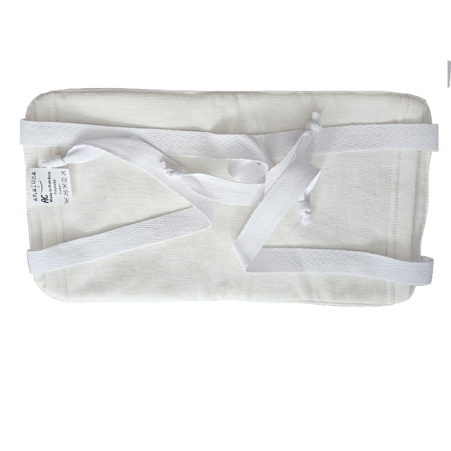 Compresa impermeabila pentru impachetari cu ulei de ricin in 3 straturi cu buzunar - abdomen copii